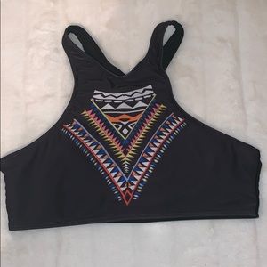 Multi Colored Halter Bikini Top